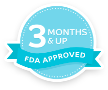 3 months and up FDA approved for babies